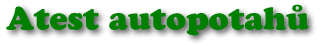 Atest autopotah�