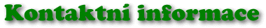Kontaktn� informace