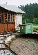 Ansicht auf Drehscheibe