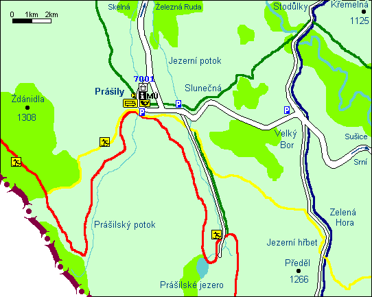 Stadtplan - Prasily