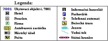 Legenda k map� Pr�il