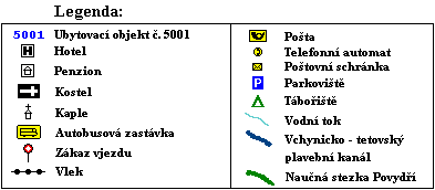 Legenda k map� Srn�