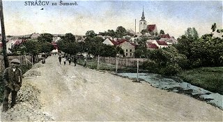 Str�ov na dobov� pohlednici