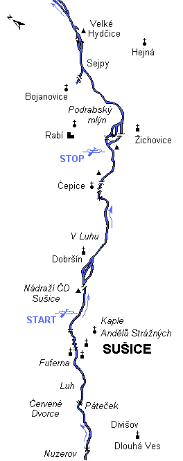 Befahrbarer Abschnitt