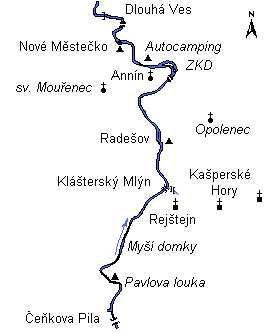 Unbefahrbarer Abschnitt