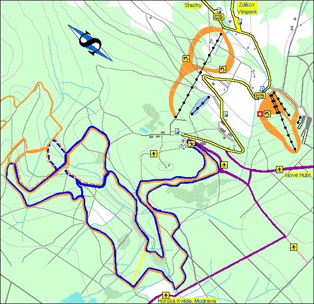 Zadov-Churanov - Ortsplan
