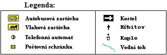 Legenda k map� Zelen� Lhoty