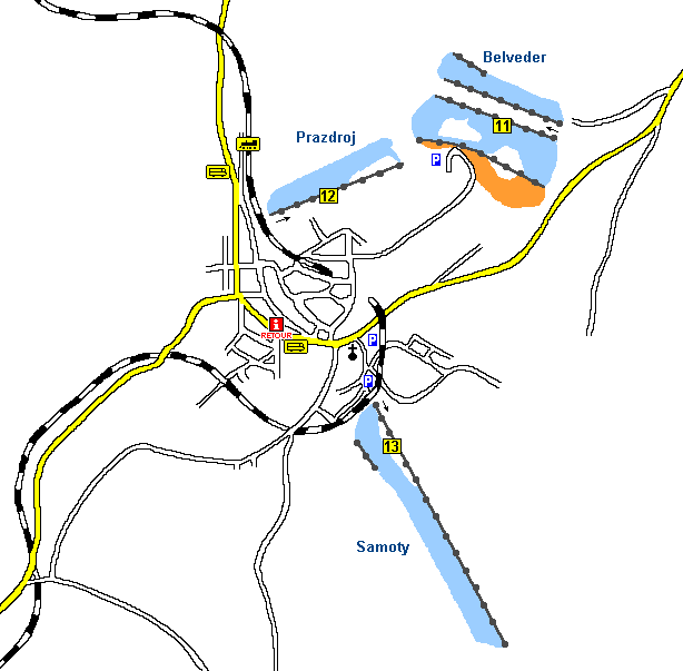 Karte er Abfahrtspisten